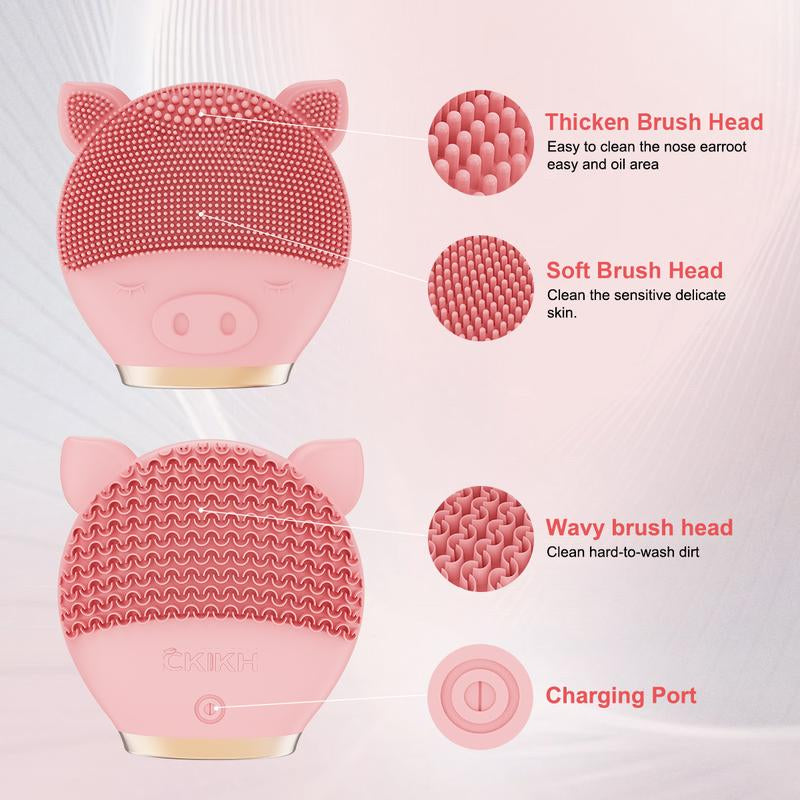Face Scrubber Exfoliator,Facial Cleansing Brush, Waterproof and Rechargeable Face Scrub Brush for Men & Women, Cleansing, Exfoliating and Massaging, Electric Face Scrubber Silicone Exfoliate
